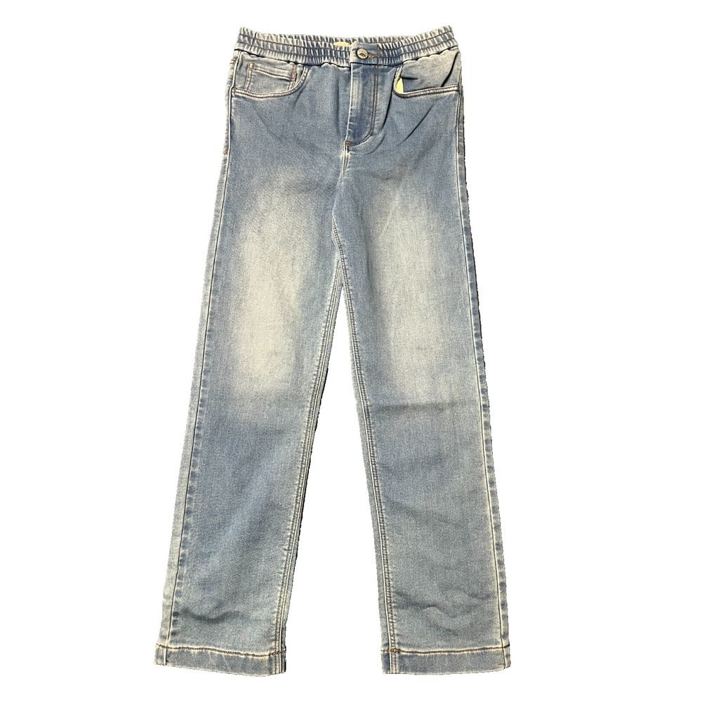 Faherty Eastern Shore Stretch Terry Jeans Kids Size 10 Blue 5 Pocket Design NWOT